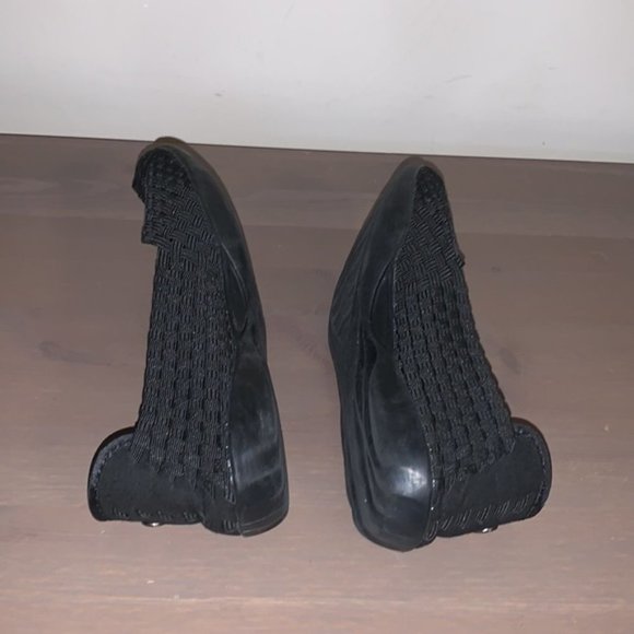 Bernie Mev Black Basket Weave Ballet Flats - Women's Size 37 - Picture 6 of 6